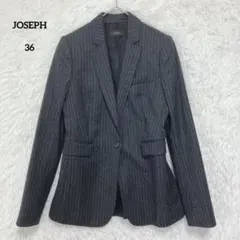 【訳あり】JOSEPH テーラードジャケット ストライプ ウール オンワード樫山