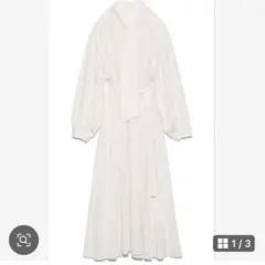 FRAY I.D タイネックキュプラコットンワンピース ボウタイ　とろみ