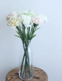 造花 カーネーション ペールグリーン 5本セット - メルカリ