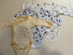 UNIQLO 肌着　長袖ボディスーツ3枚セット