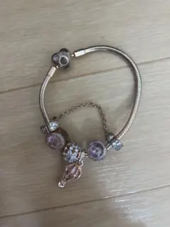 PANDORA✳️ローズゴールド 14Kメッキ チャーム付ブレスレット PANDORA✳️ローズゴールド 14Kメッキ チャーム付ブレスレット - メルカリ