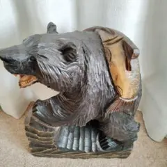 木製木彫りクマの置物 4体セット アイヌ - メルカリ