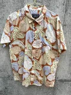 美品 patalohaパタロハ アロハシャツ オープンカラー バナナリーフ 総