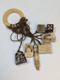 印籠 根付 セット竹鳥図 提物⁠ AntiqueInroNetsukeSet⁠ - メルカリ