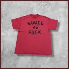US古着 SPENCERS プリント Tシャツ 半袖 レッド XLサイズ