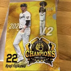 阪神タイガース 2026優勝記念 藤川球児 クリアファイル