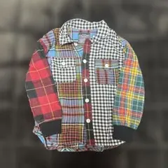 マルチカラー 長袖シャツ サイズ130