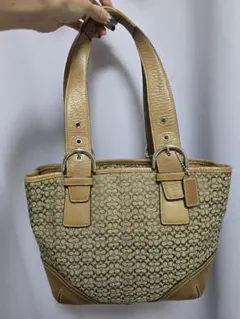 オールドコーチ coach トートバッグ ハンドバッグ 肩掛け シグネチャー