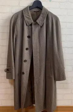 ダーバン　コート　茶系　ウール100%