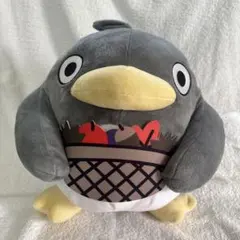 からめる ペンギン ぬいぐるみ 食べ物バスケット