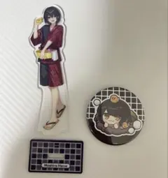 ましろ爻 温泉スクラッチ アクスタ 缶バッジ セット