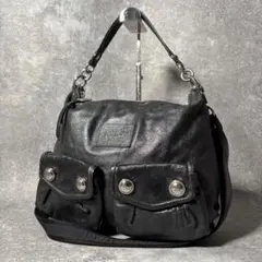 COACH Vintage Black poppy shoulder bagのサムネイル
