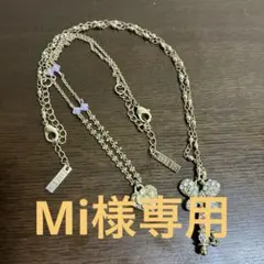 ANNA SUI ネックレス ハート 鍵 薔薇 蝶