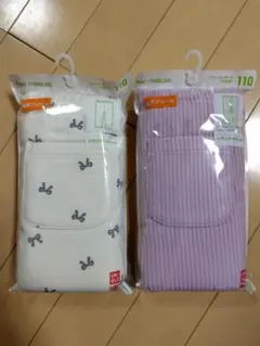 ユニクロ　【新品未開封】フリースレギンス 2点セット　サイズ１１０　オ