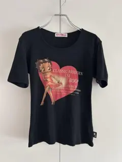 BETTY BOOP ベティ・ブープ 半袖Tシャツ ブラック Mのサムネイル