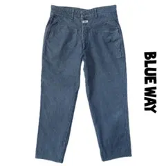 BLUE WAY　ヒッコリー ワークパンツ　90s 日本製のサムネイル