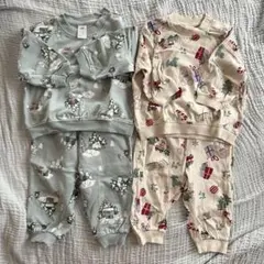 ベビーパジャマセット 6-9M 2点セット