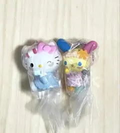 サンリオ GRWMマスコットチャーム ガチャ ウサハナ ハローキティ