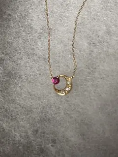 Star Jewelry K18 ルビー ムーン ネックレスのサムネイル