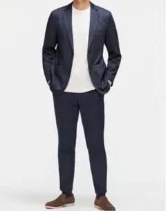 下 L⭕️パンツのみ【パジャマスーツ】リラックス ジャージジャケット紺