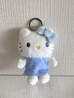新品 サンリオ ハローキティ エンジェル 羽 マスコット キーホルダー ブルー