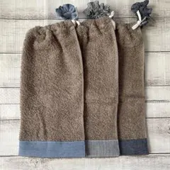 おりこうタオル おりこうエプロン グレー 一重 3枚セット