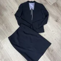 m.f.editorial スーツ　セットアップ　S 7号　ネイビー　スカート