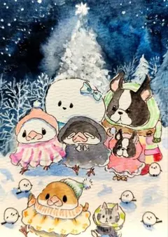 るるるんらんらん　11/20 15（原画）ポストカードサイズの用紙のみ