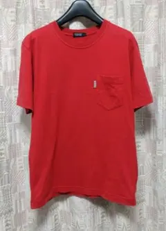 ◆BURBERRY◆ 胸ポケットのロゴタグとホースロゴ刺繍がお洒落なTシャツ／赤のサムネイル