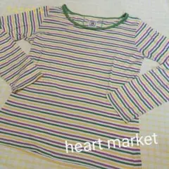 ハートマーケット★heartmarket　ボーダー長袖カットソー