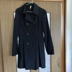黒 トレンチコート レディース　パーソンズ
