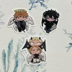 ギヴン ダイカットステッカー 天使と悪魔Ver. 由紀 雨月 秋彦 春樹