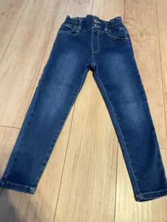 ダークブルーロングパンツ ゴムウエスト　120センチ　女の子　ストレッチ