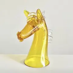Sghr ダービーオーナメント グラス 菅原工芸硝子 イエロー/午 うま 金運のサムネイル