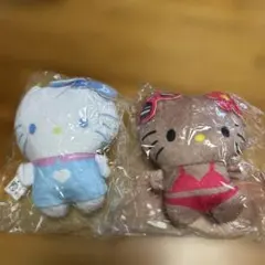 ぎゃる ハローキティ ぬいぐるみボールチェーン2 日焼けギャル ナース