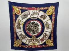 【極美品】箱付き！エルメススカーフ　カレ90 輓馬