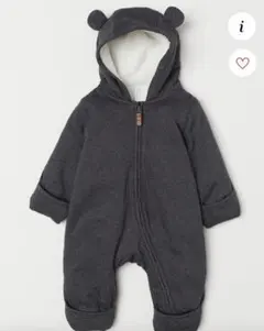 【H&M】くま耳カバーオール/ロンパース ベビー