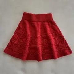 ニットフレアスカート