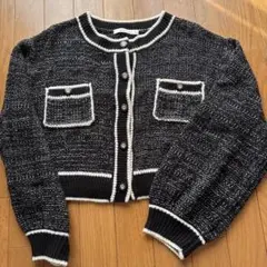 INGNI ツイード風ニットカーディガン