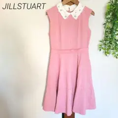JILLSTUART ジルスチュアート ワンピース ピンク ビジュー 花