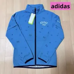 【新品・訳あり】アディダス　フルジップブルゾン　ブルー　Sサイズ　4way