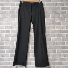 セオリー theory スラックス 　ワイドパンツ ピンストライプ ビジネス 黒