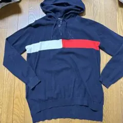 TOMMY HILFIGER フード付きパーカー M ネイビー
