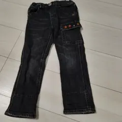 ダークデニム ロングパンツ