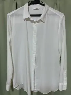 UNIQLO ホワイト 長袖シャツ L