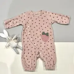 petit main ロンパース カバーオール いちご 50 60 70