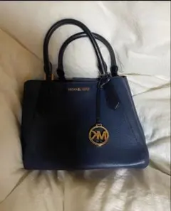 MICHAEL KORS マイケルコース ハンドバッグ ネイビー MKロゴ
