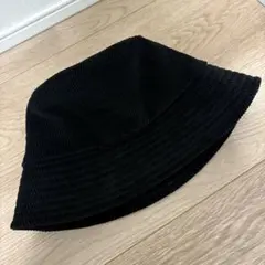 UNIQLO アジャスタブルハット コーデュロイ 黒　ブラック