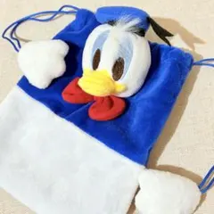ドナルドダック　ぬいぐるみ　ポーチ　巾着　小物入れ