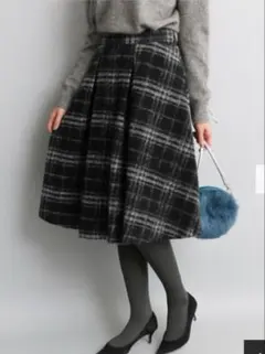 アーバンリサーチ ROSSO チェックスカート フレアスカート